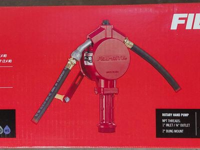 Fill-Rite FR112 Fuel Transfer Rotary Hand Pump w/Discharge Hose, Straight Spout and more