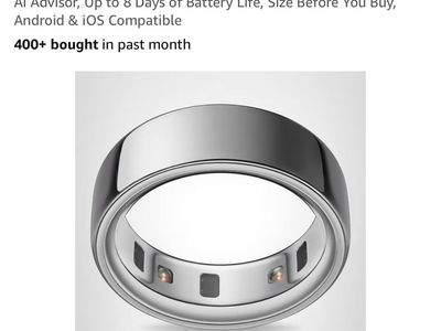 Oura Ring 4, Brand New!! Silver Size 10 - Sleep & Activity Tracker, 8-Day Battery, AI Advisor, iOS/Apple and Android Compatible