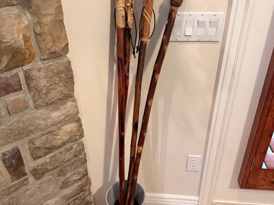 4 - 55in Wooden Walking Sticks