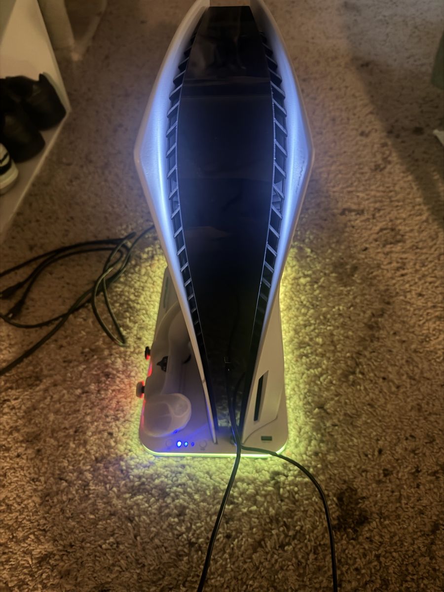 Sony PlayStation 5 Disc Edition Console with DualSense Controller & RGB Charging Stand