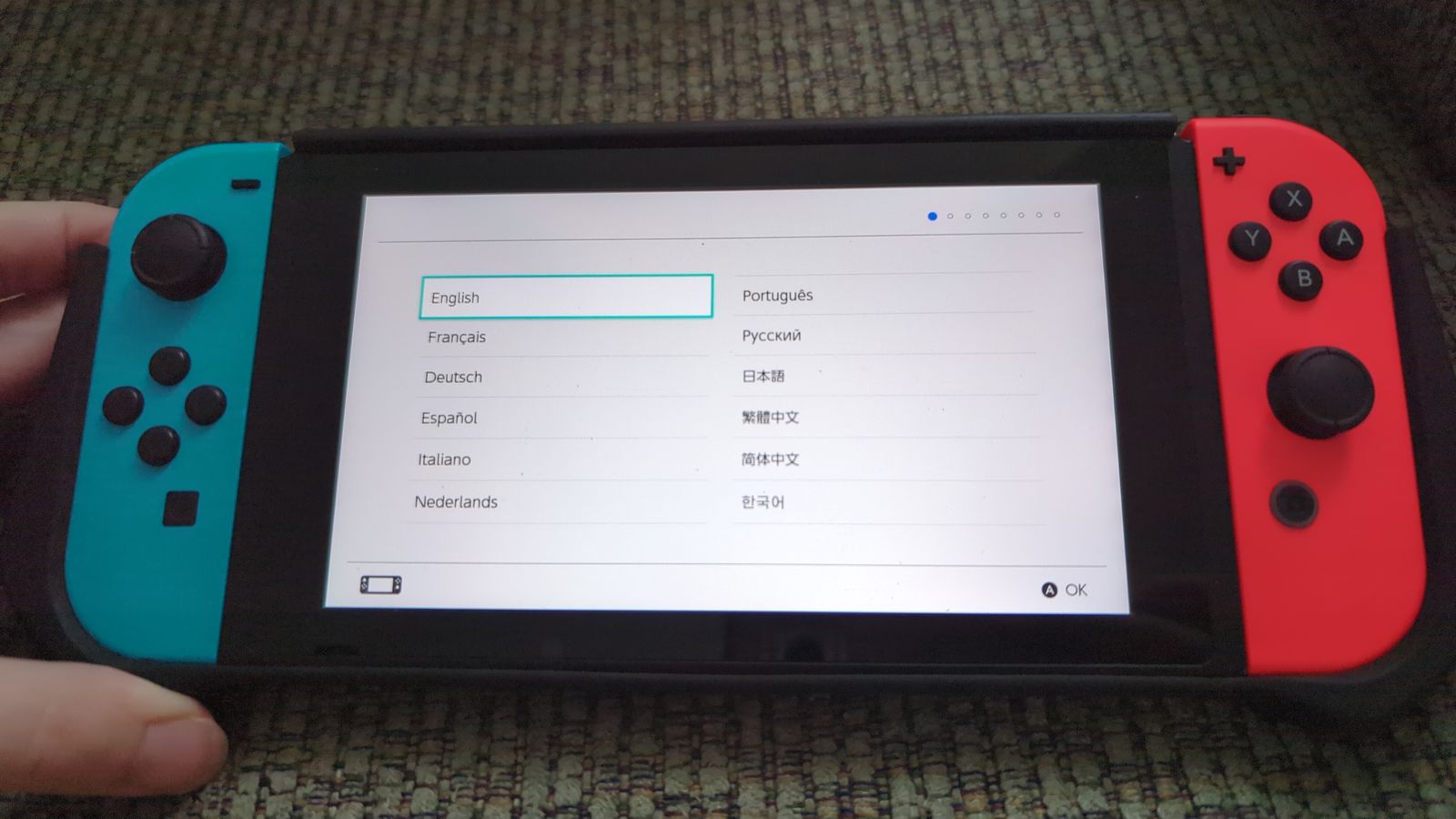 Nintendo Switch with Case, Grip, Dock (optional accessories/games)