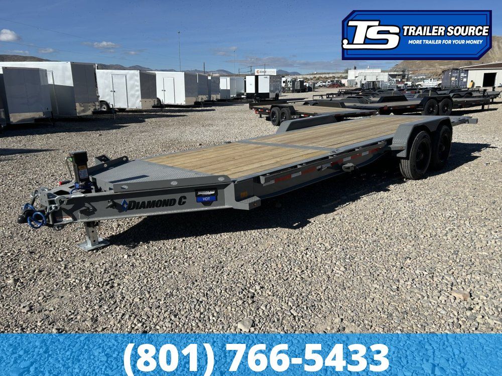 7x22 Diamond C HDT 210 Tilt Trailer - 23K GVWR - 18 Ply Tire Upgrade