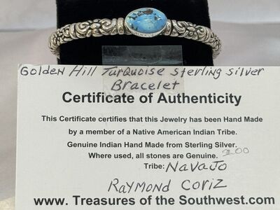 Golden Hill Turquoise & Sterling Silver Bracelet