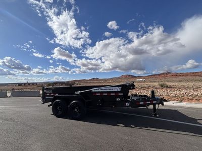 2026 PJ Trailers 7X14 DT1 LowPro Telescopic Dump 15.4K Voyager Package