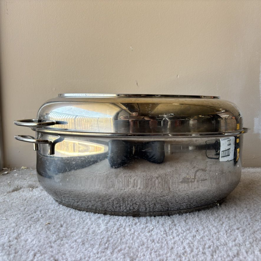 Camerons Stainless Steel 3-in-1 Oval Multi-Roaster