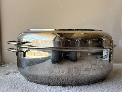Camerons Stainless Steel 3-in-1 Oval Multi-Roaster