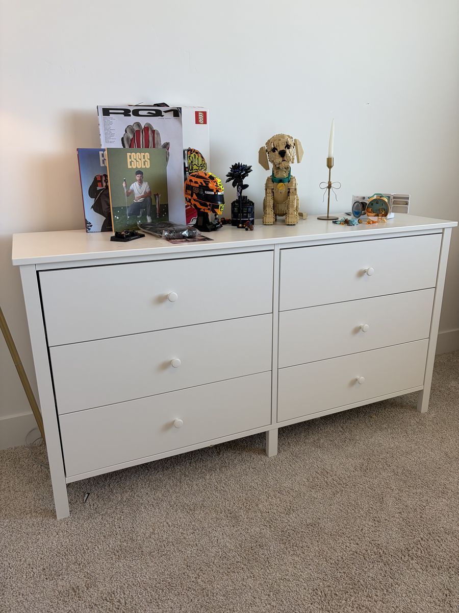 White IKEA Six Drawer Dresser Nearly New