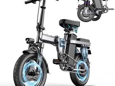 Compact Folding Electric Bike with 48V 15AH Battery and Dual Suspension