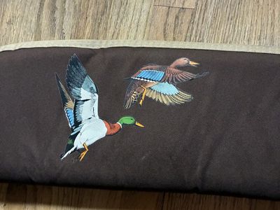 Padded Brown Soft Shot Gun Case 52”with Mallard Duck Graphic and Carry Handles