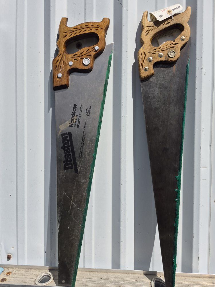 2 vintage  disston d23 ,26 in 10 pt and 8 pt
