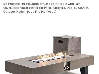 Gas Fire table pit new