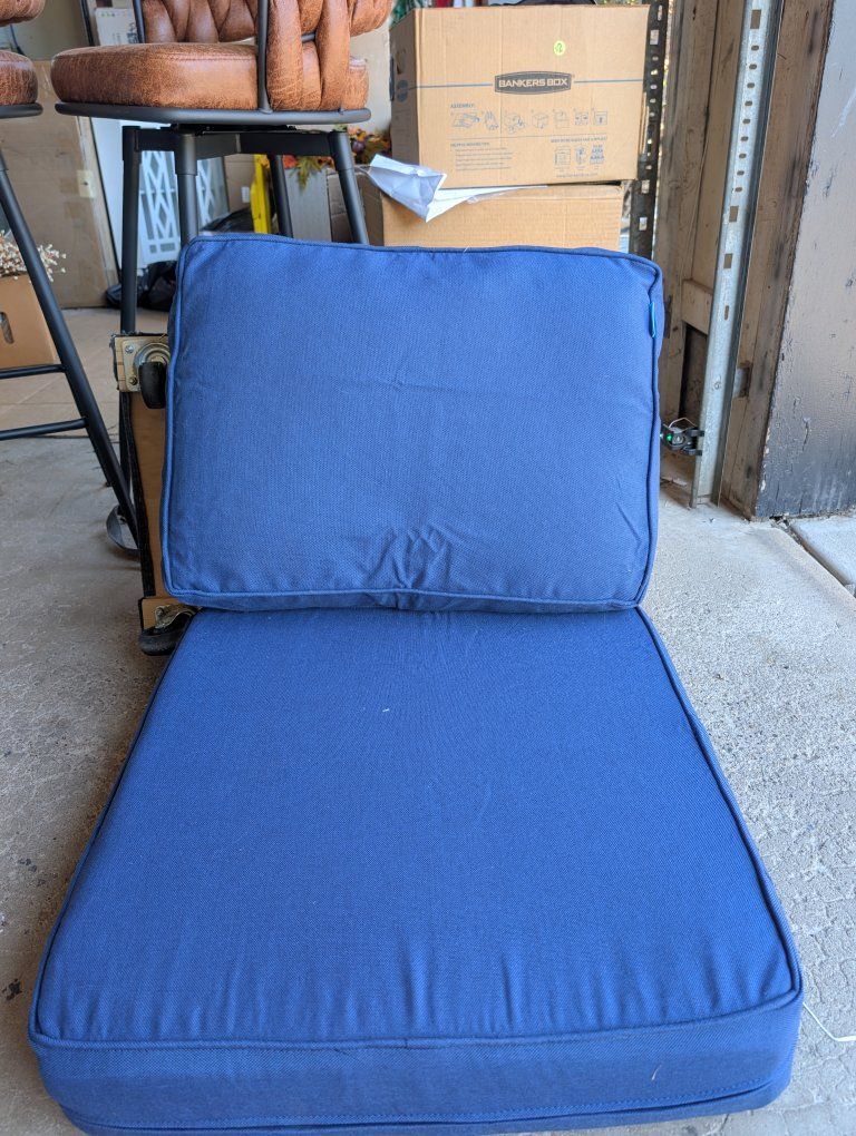 Outdoor/Indoor Seat Cushion filling/insert - 24"L x 24"W (Seat), 18"L x 24"W (Back)