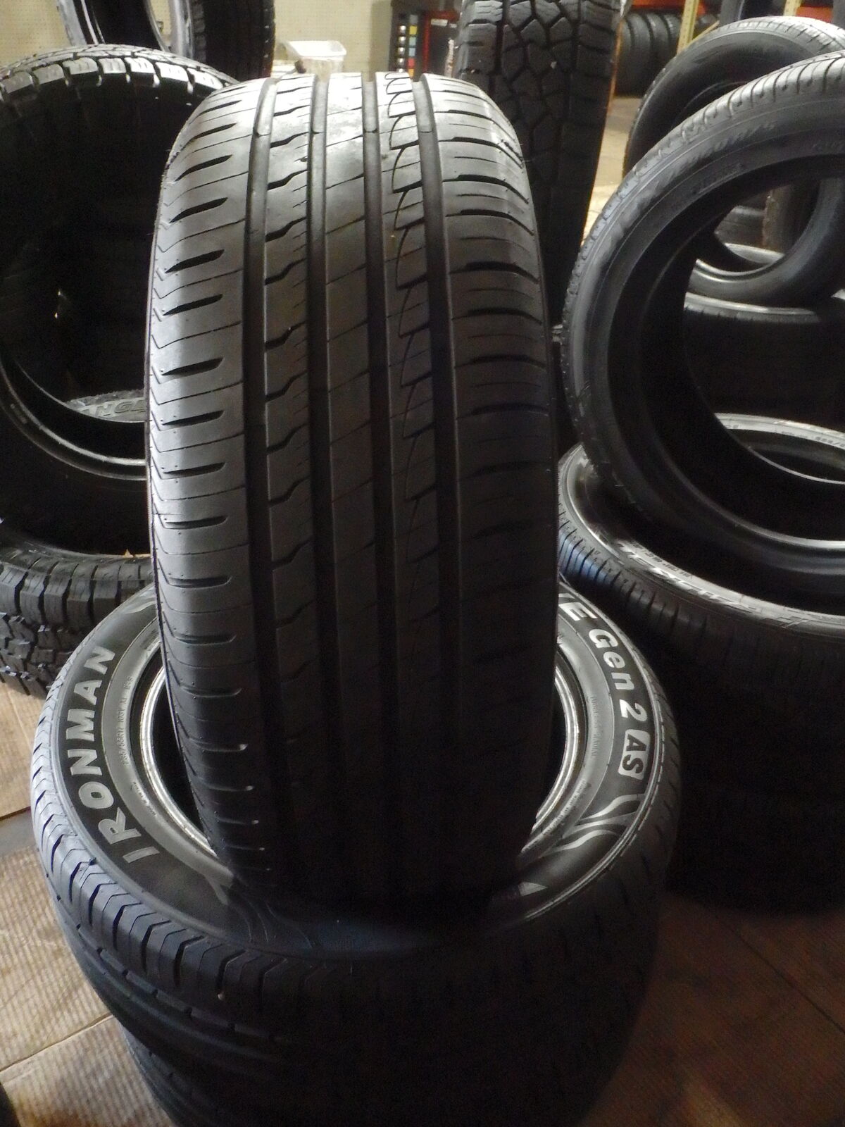 235/55R17 IRONMAN IMOVE GEN 2 A/S PAIR OF TWO USED TIRES