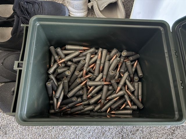 7.62x39 - 200rds, FMJ + HP Mix - w/ Ammo Can - Full Lot Only