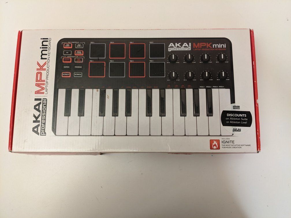 Akai Professional MPK Mini USB MIDI Keyboard Controller 25-Key with Drum Pads