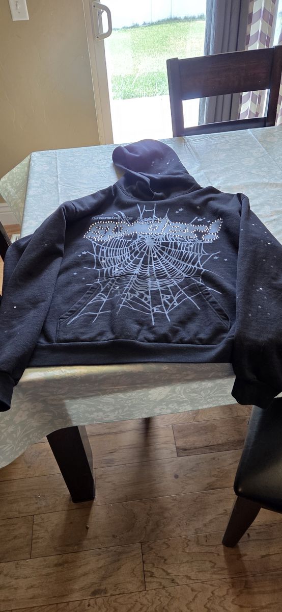 Sp5der Rhinestone Punk V2 Hoodie Size XXL