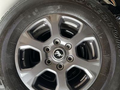 Bridgestone Dueler H/T 255/70R18 Tires on Ford Bronco Gray 18" Rims - Set of 5