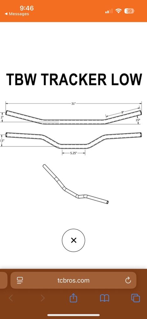 Low Bend Harley Mx Bars