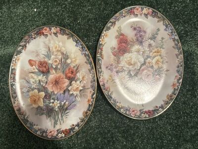 Stunning Collector Plates By Lena Liu Floral