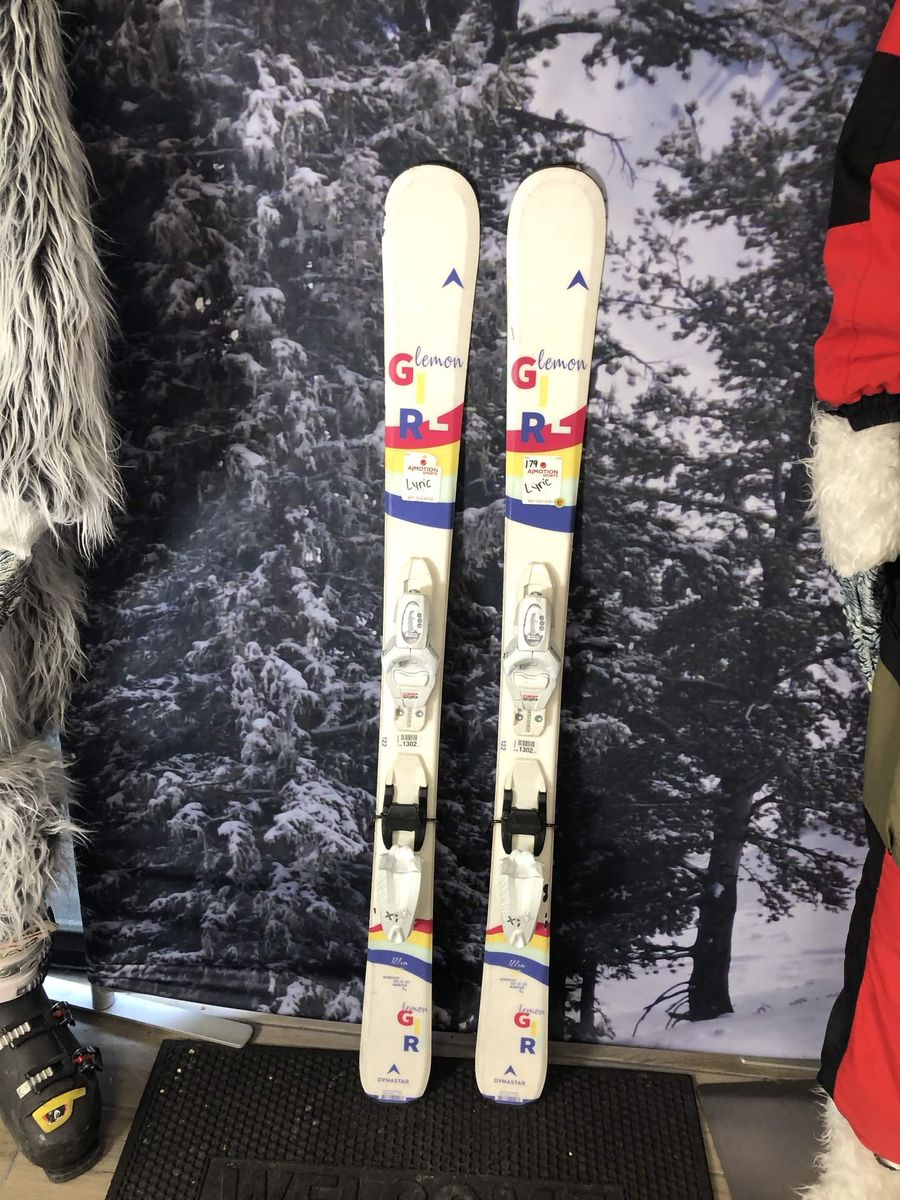 Used Dynastar Lemon Girl 122cm Jr Skis w/ Look X4.5 Demo Binding