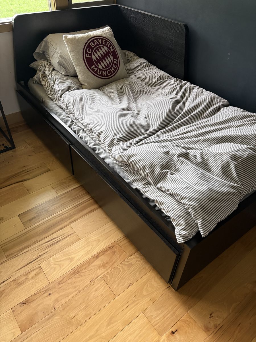 Twin storage day bed frame ikea flekke