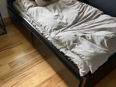 Twin storage day bed frame ikea flekke