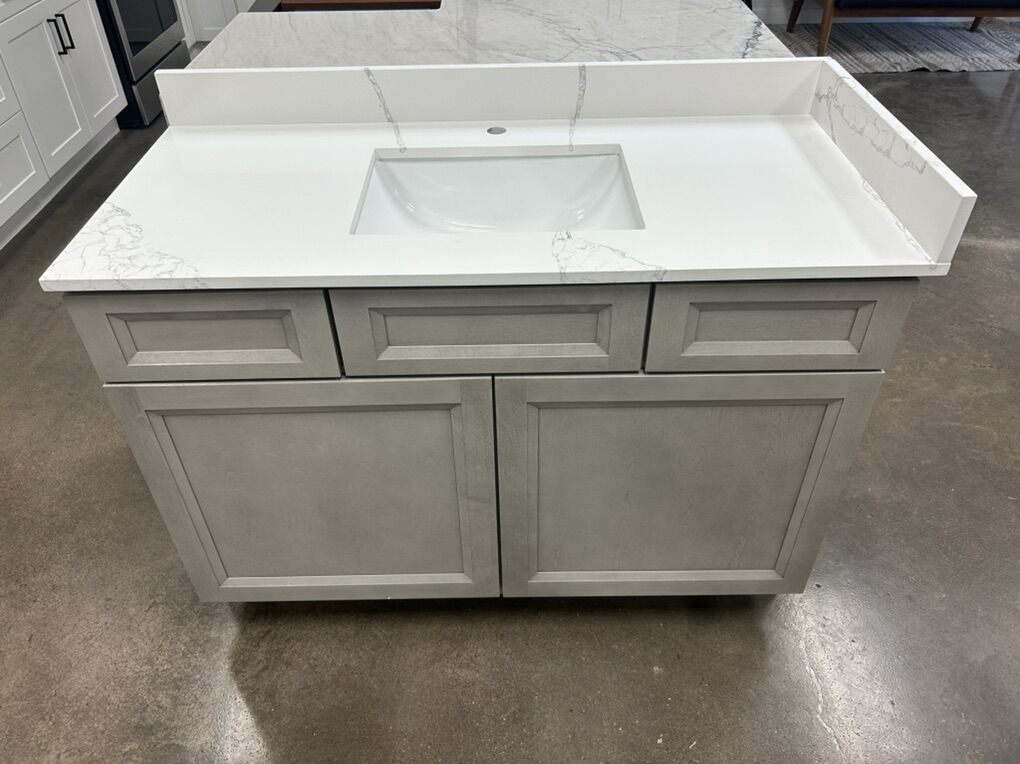 48 Inch 2 Drawer Bathroom Vanity Quartz Top