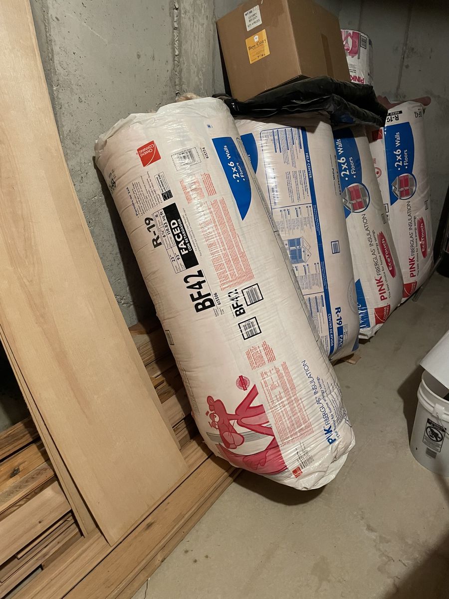 FACED INSULATION-4 BAGS AVAILABLE