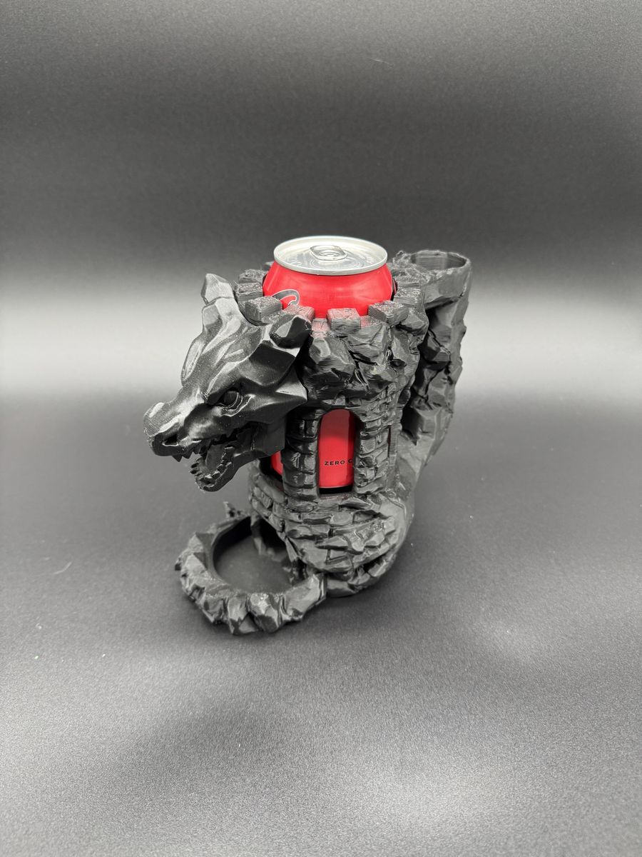 3D Printed Dragon Dice Tower