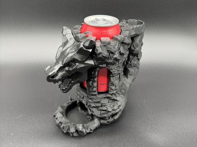 3D Printed Dragon Dice Tower