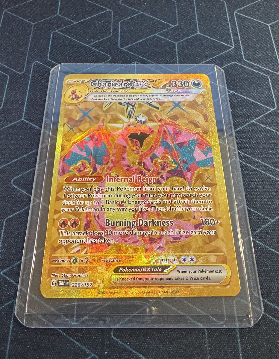 Charizard ex Hyper Rare (#228/197) from the Pokémon TCG: Scarlet & Violet—Obsidian Flames - Near Mint - $40 OBO