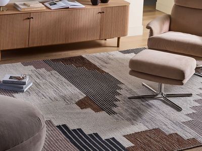 West Elm Colca Flatweave Wool Rug (8'x10') with Rug pad