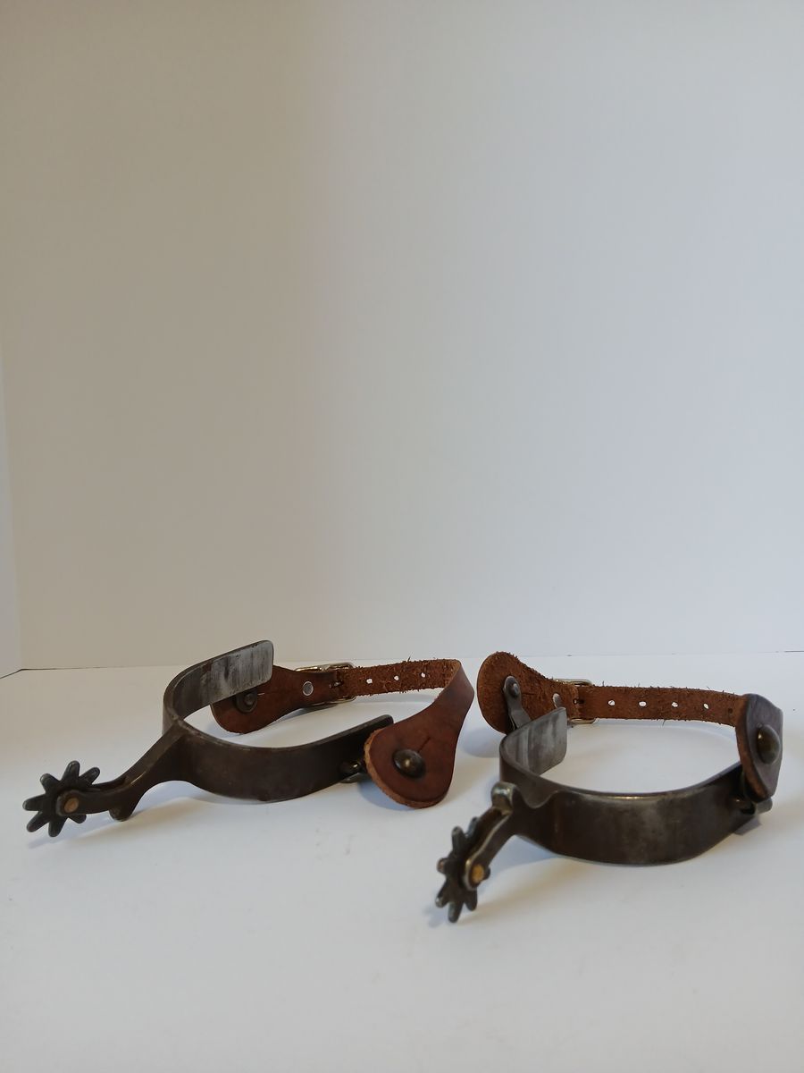 Men's Western Spurs, 3.5" heel band, Cowboy Working Spurs, 3.5 inch, 3.5 inches, Horse Tack, Western Wear