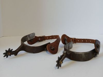 Men's Western Spurs, 3.5" heel band, Cowboy Working Spurs, 3.5 inch, 3.5 inches, Horse Tack, Western Wear