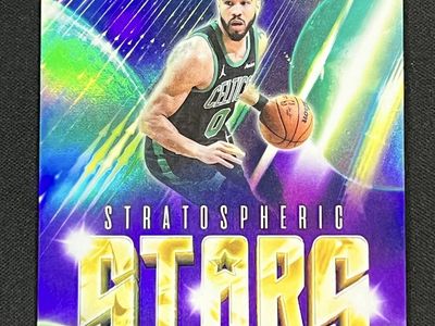 2026 Topps Chrome Jayson Tatum Stratospheric Stars Refractor Card #42/75 (ST-3)