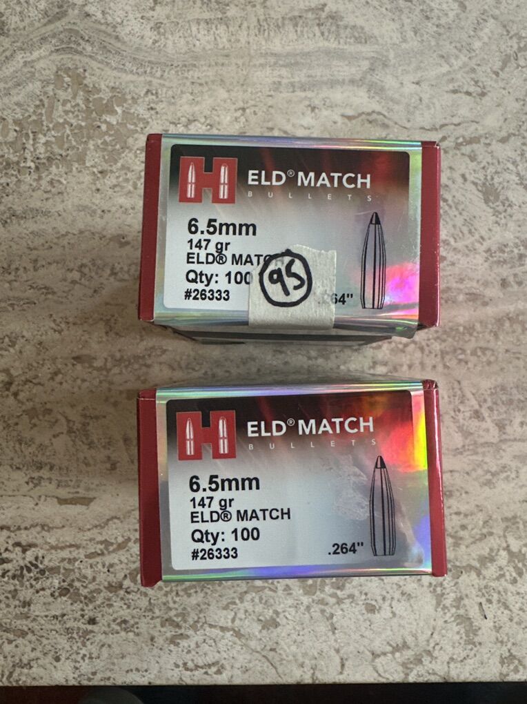 195 6.5 147 ELD match Bullets