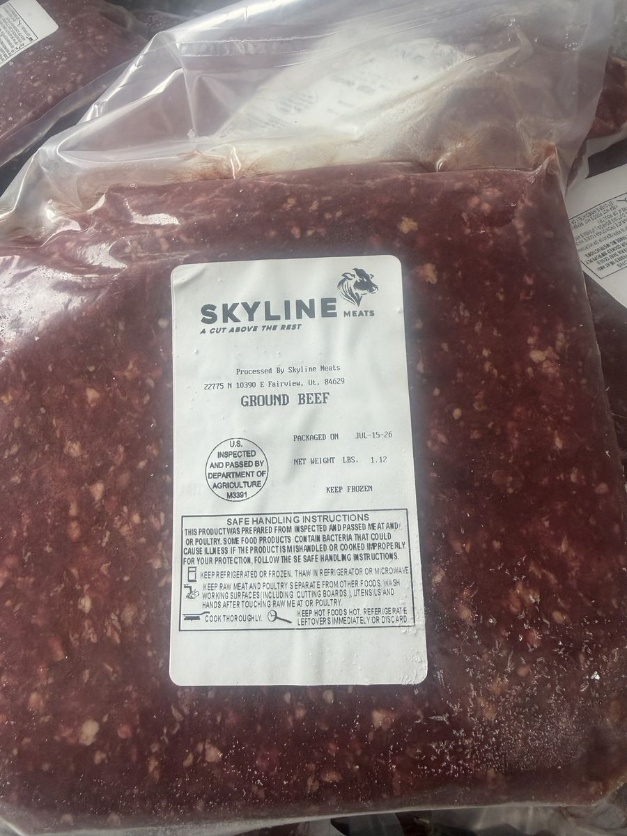 Grass fed grass finished ground beef 