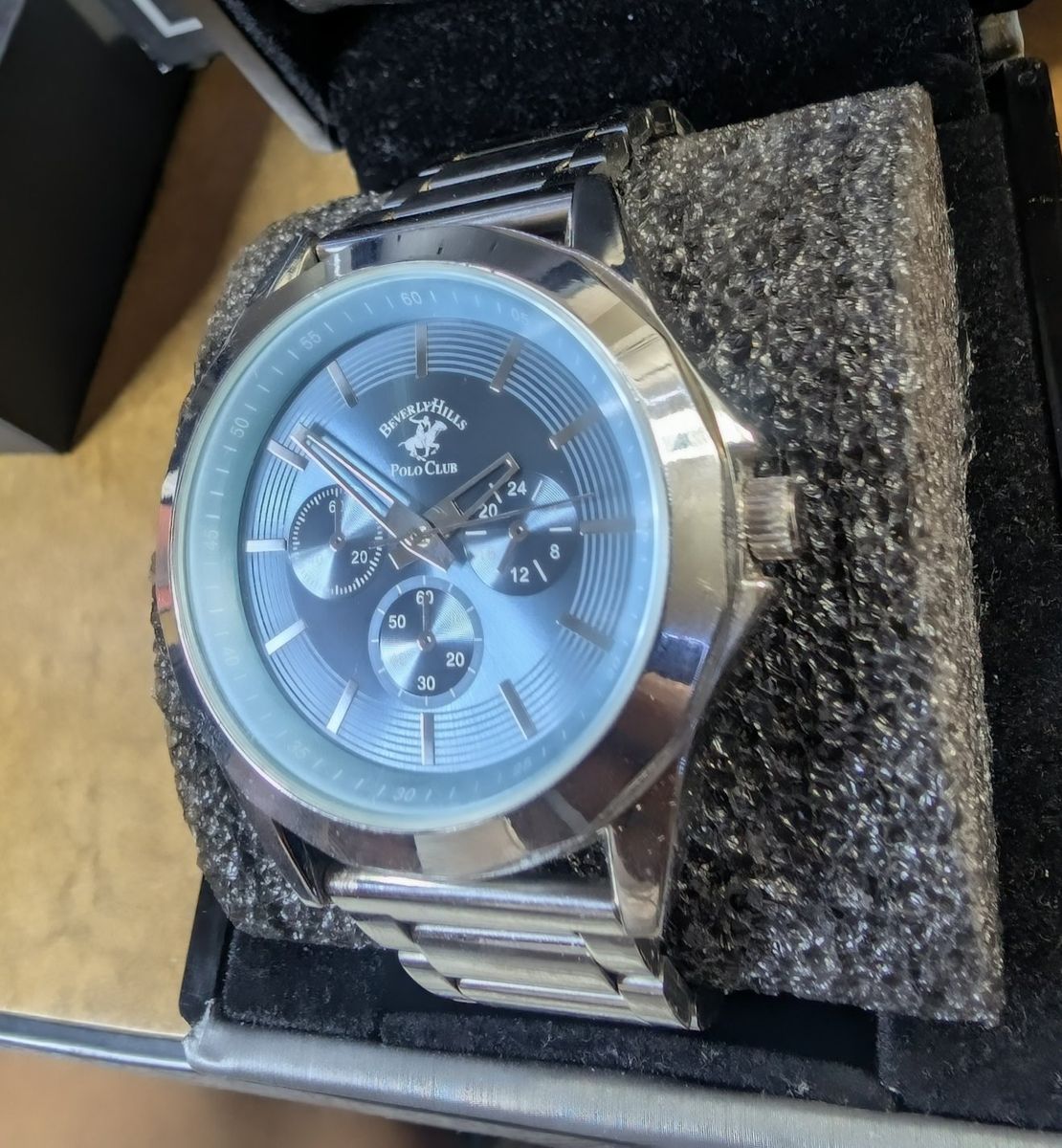 Beverly Hills Polo Club Silver-Tone Analog Watch 