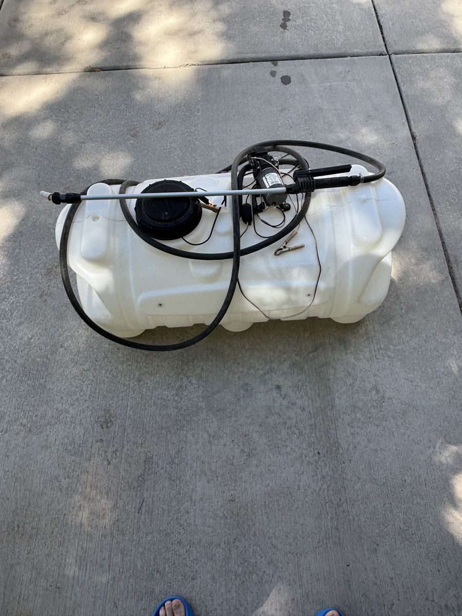 Unbranded White Tank Sprayer with Pump & Hose for Garden/Lawn Care