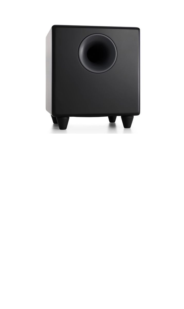 Audioengine S8 250W Powered Subwoofer, Built-in Amplifier - Wired - Black