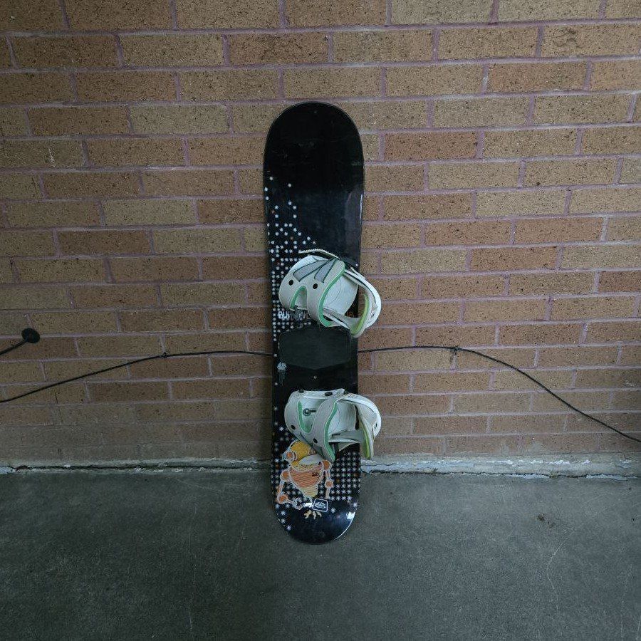 Kids 108 cm Burton Chopper Snowboard XS Bindings