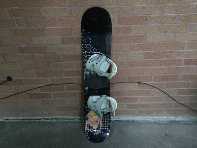Kids 108 cm Burton Chopper Snowboard XS Bindings