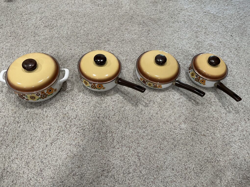 Vintage MCM Pots And Pans