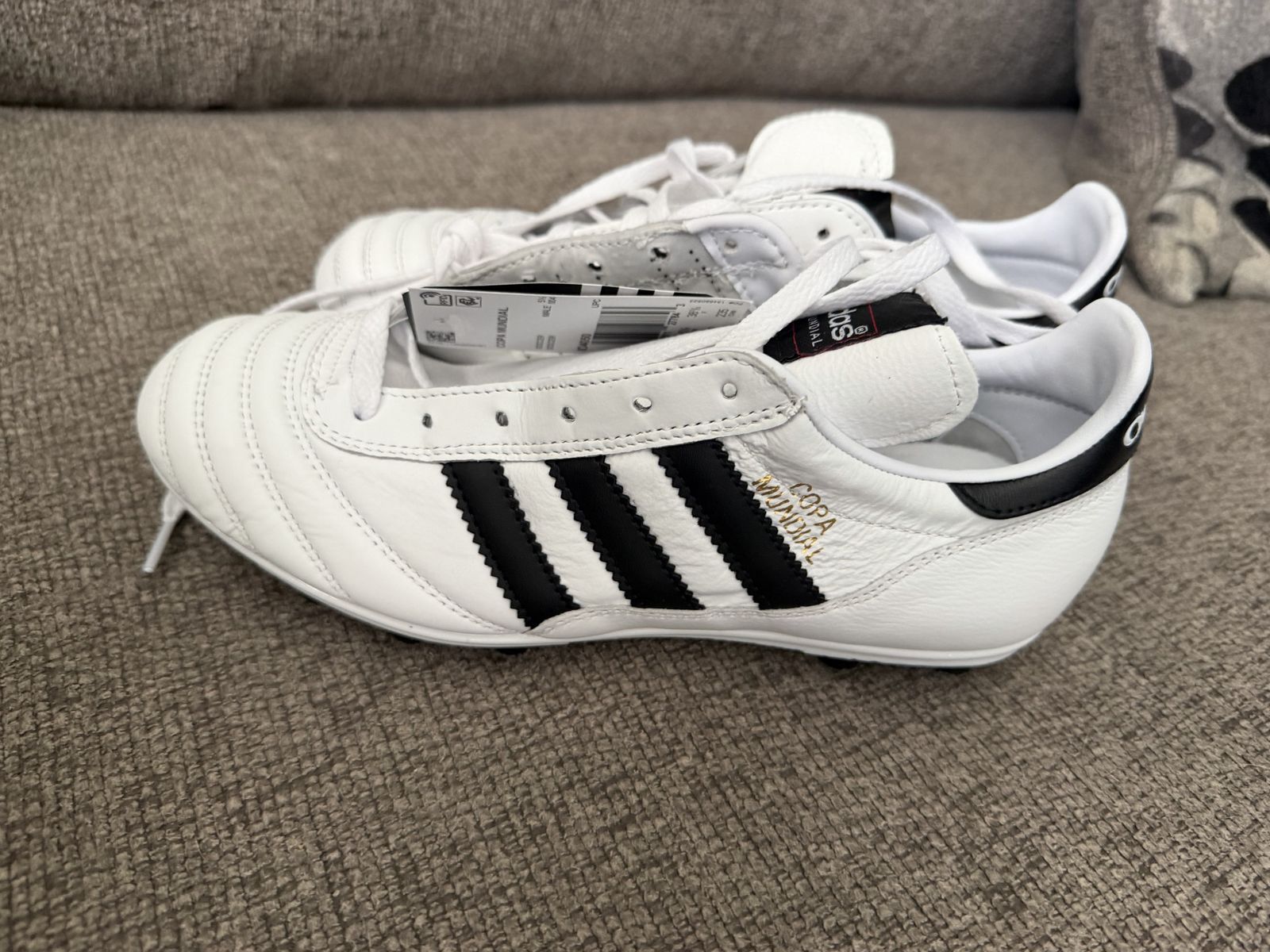 Adidas Copa Mundial Soccer Cleats - White/Black Size 6 Mens Womens 7.5/8