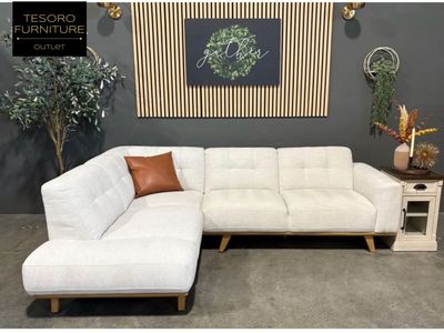 AEVA CREAM SECTIONAL WE OFFER DELIVERY