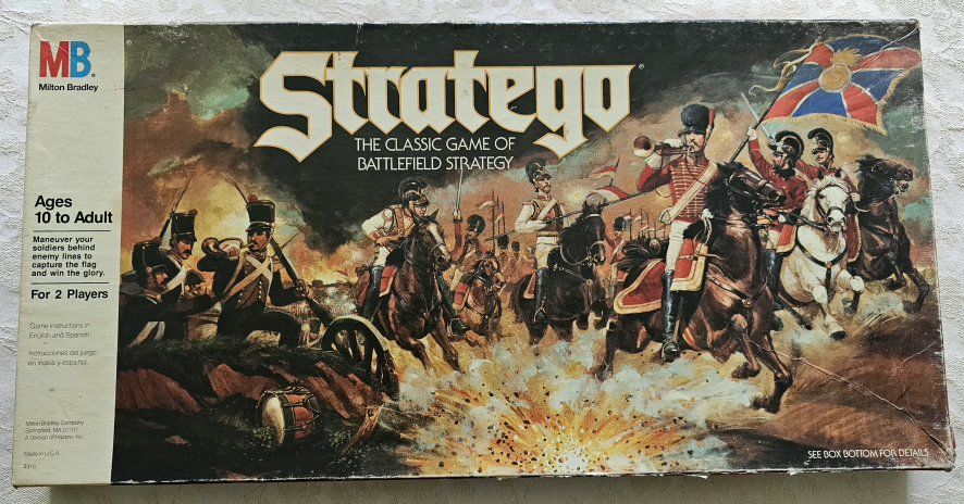 Vintage 1986 MB Milton Bradley Stratego The Classic Game of Battlefield Strategy Board Game Ages 10 to Adult 2 Players