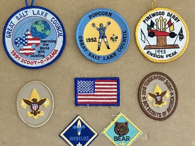 Vintage Cub/Boy Scouts of America Patches Various Patches Lot of 8 Salt Lake