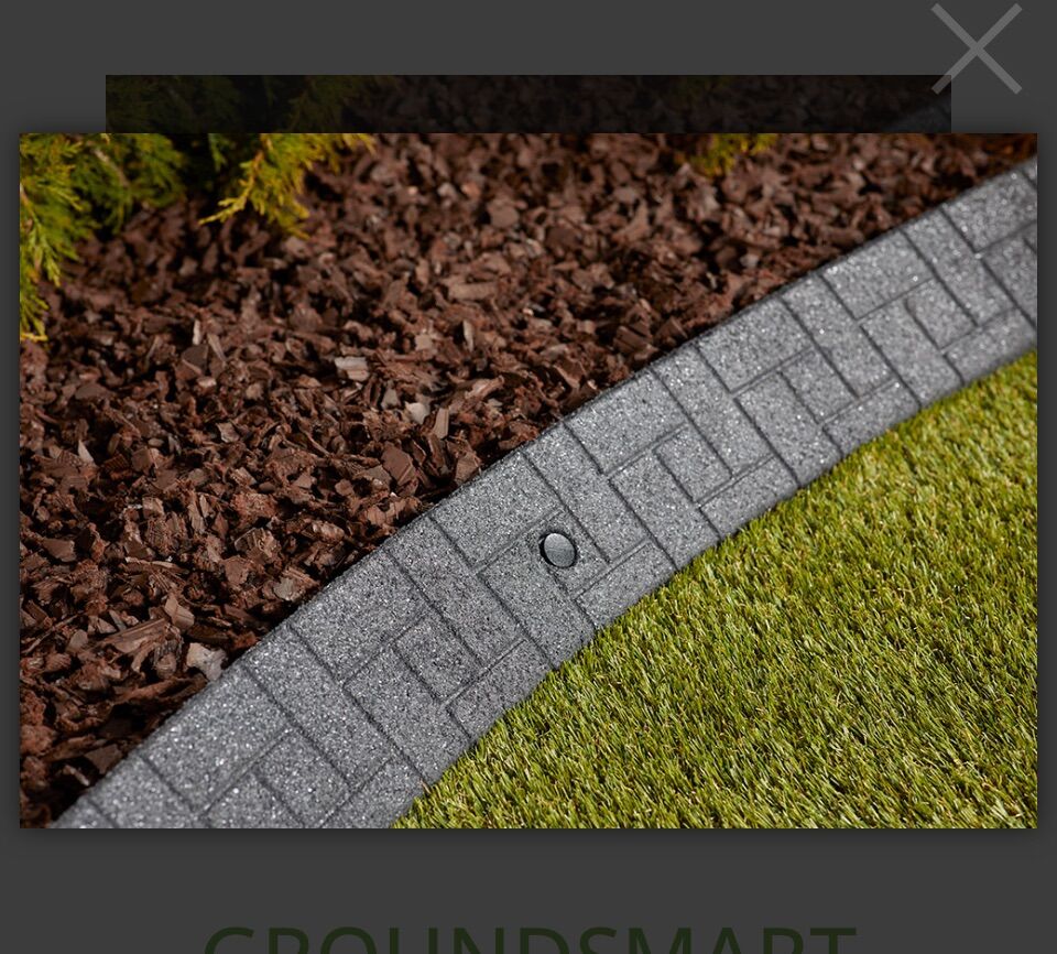 4 Pieces Of 4 FT Rubber Lawn Edging Curbing