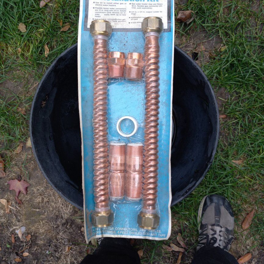 water heater connection kit
