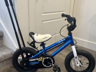 RoyalBaby Freestyle 12" Kids Bike with Push Handle